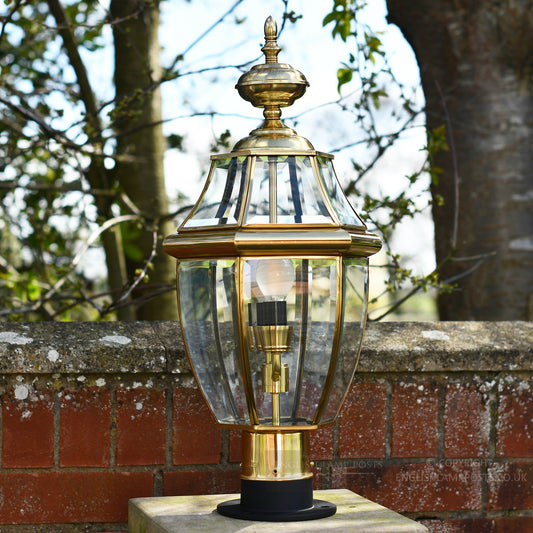Classic Polished Brass Pillar Light