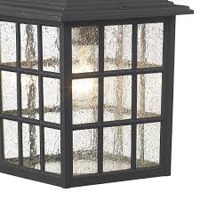 classical porch light with seeded glass panes