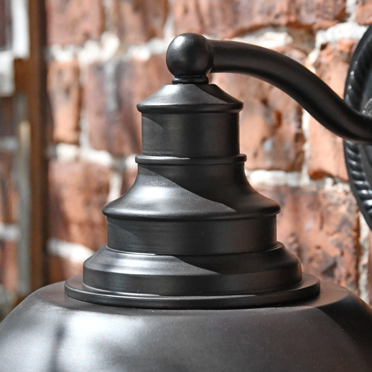 Close Up Of Antique Bronze Nautical Inspired Wall Light