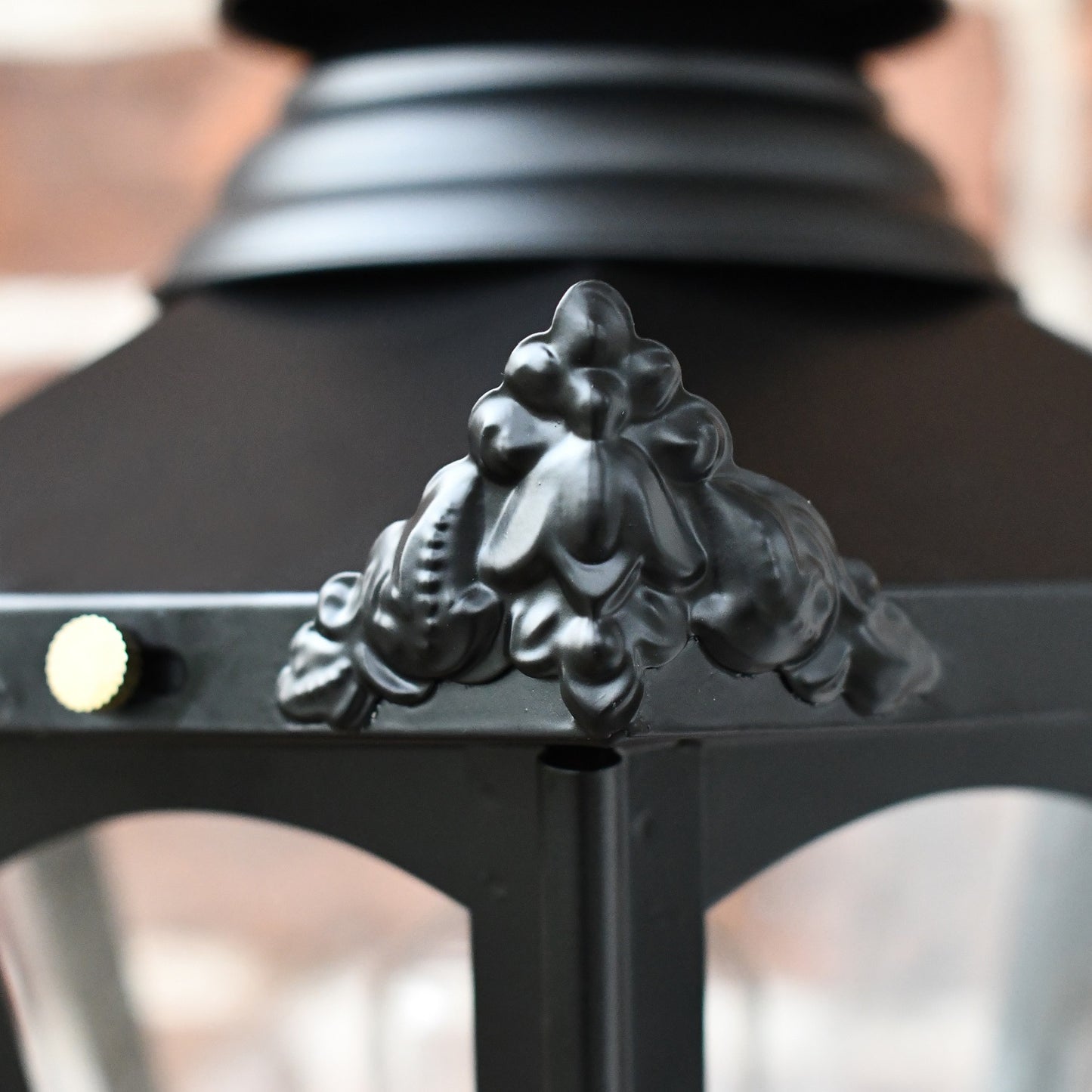 Close up of Black Hexagon Lantern