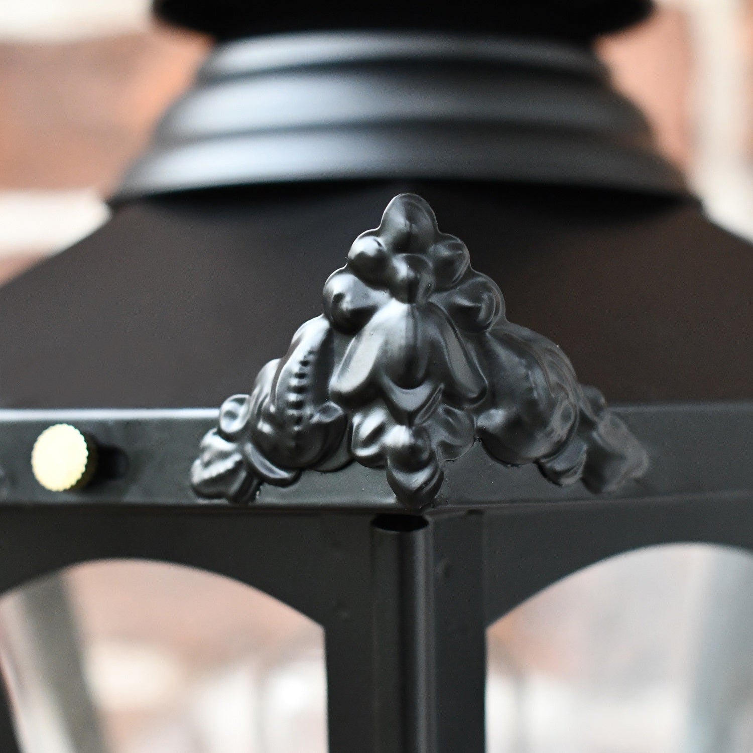 Close up of Black Hexagon Lantern