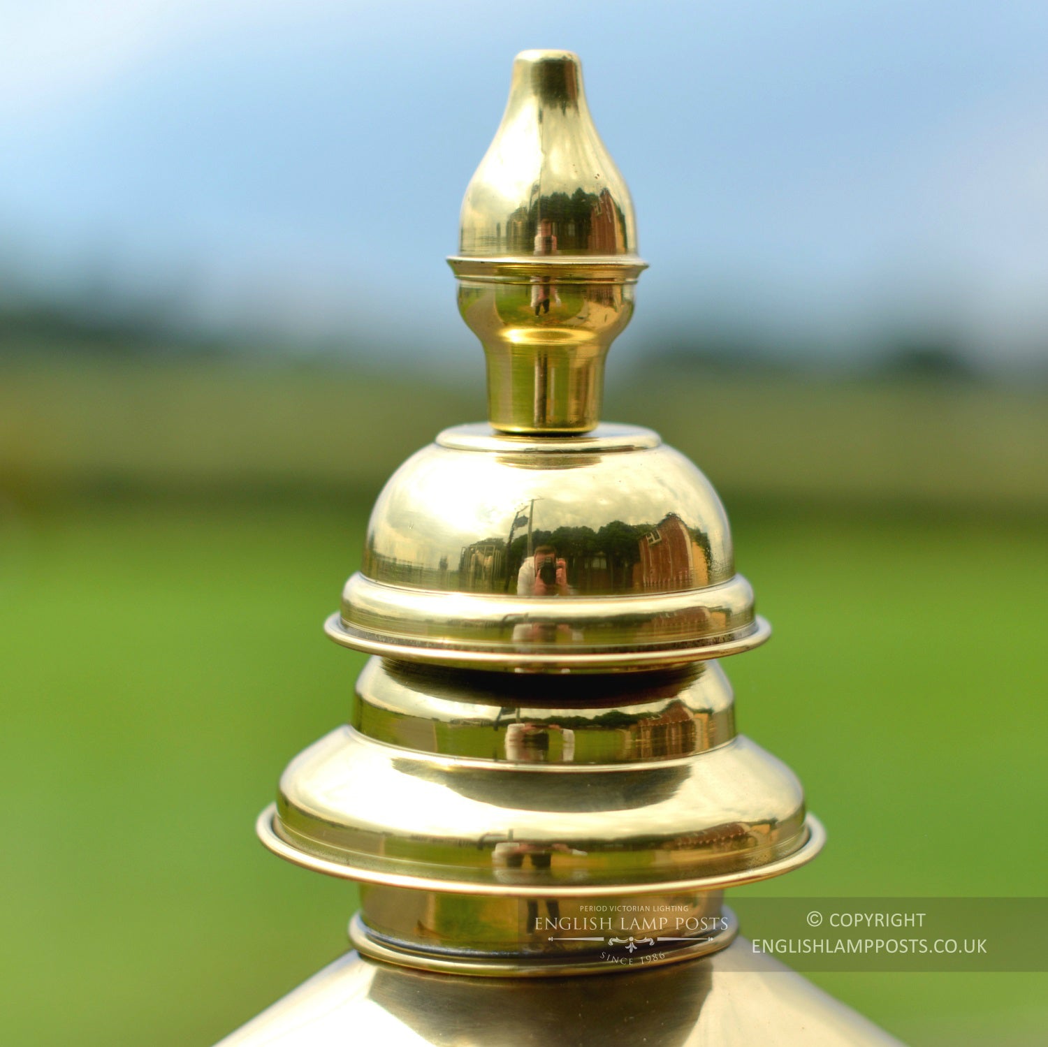 Close Up Of Brass Lantern Finials
