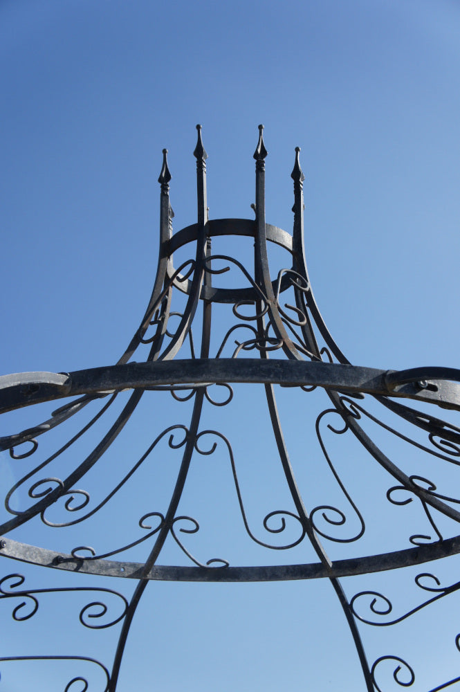 Close up view of the tower