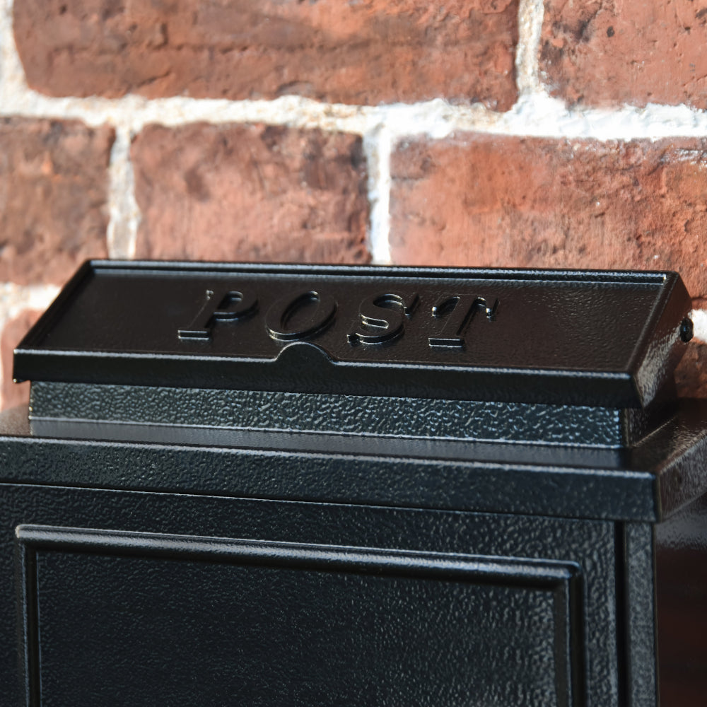 Close up of the embossed lettering