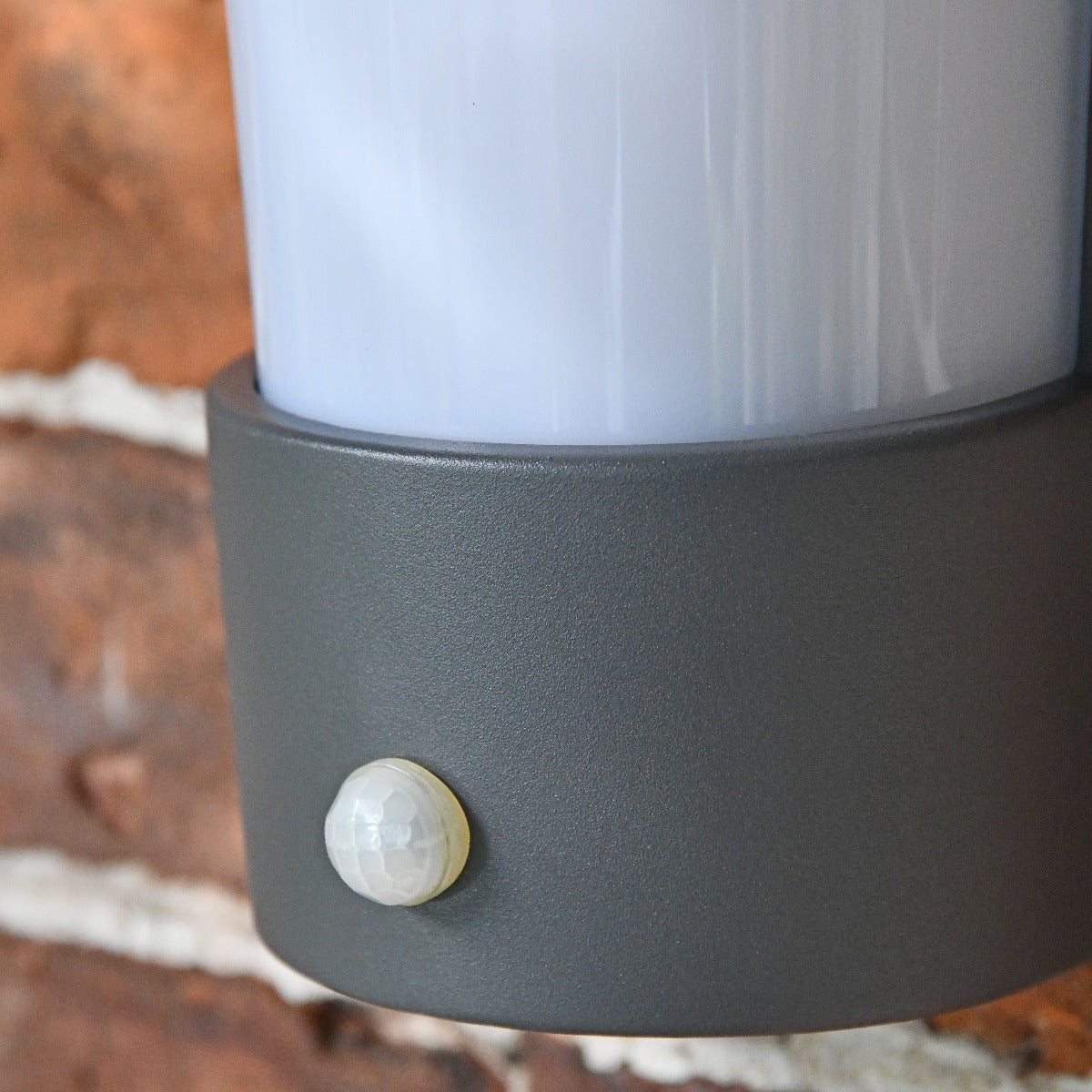Grey Modern Flush Wall Light With PIR Sensor