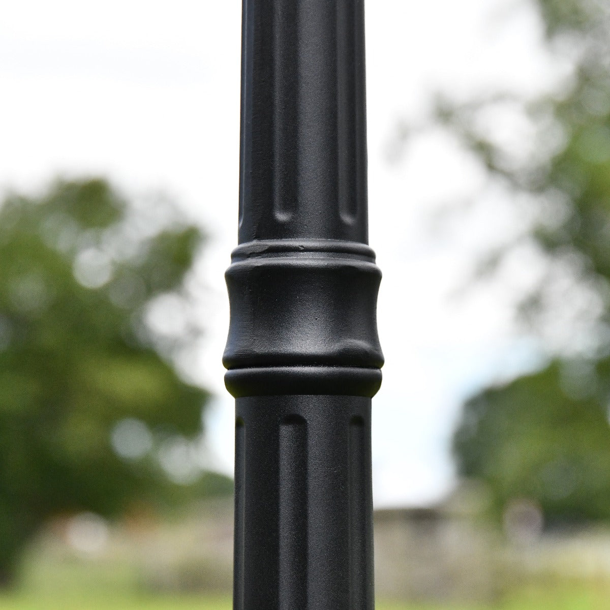 Close Up Of Pole On The Stamford English Country Inspired Garden Lamp Post
