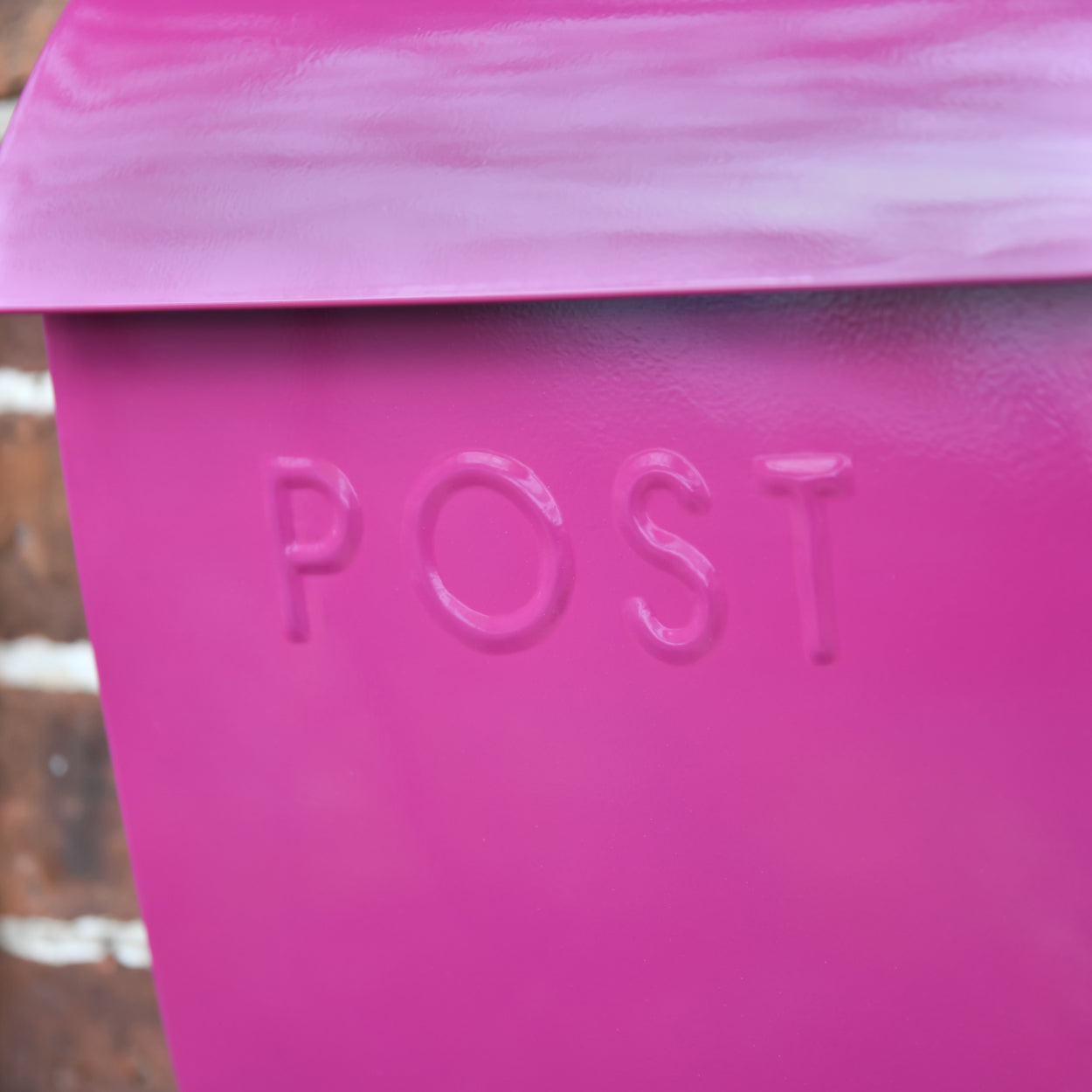The Purple Lockable 'Montcour' Modern Post Box
