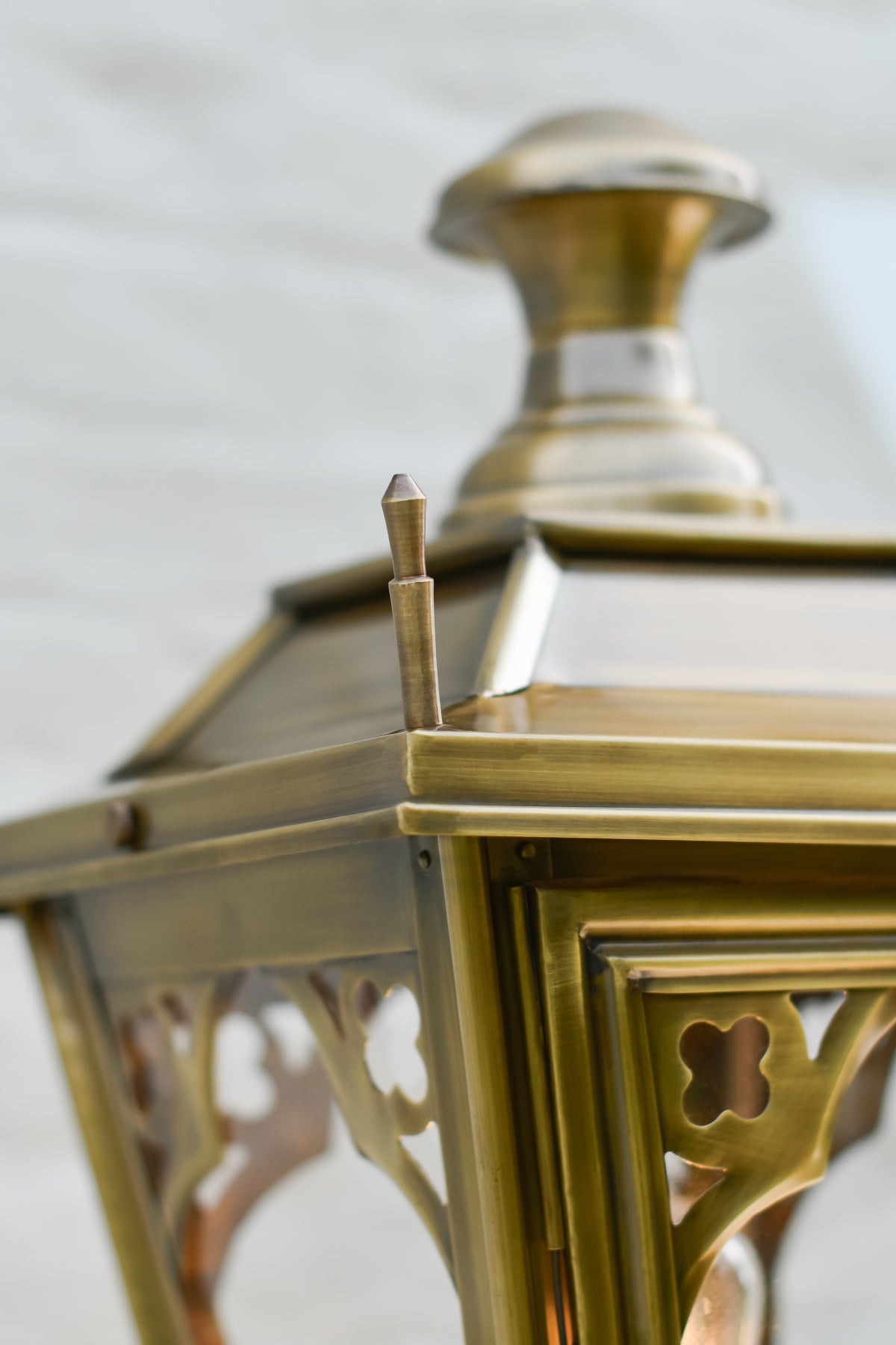 Close up of the Gothic finial
