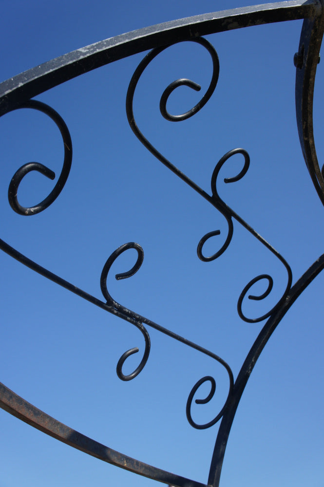 View of the intricate scrollwork