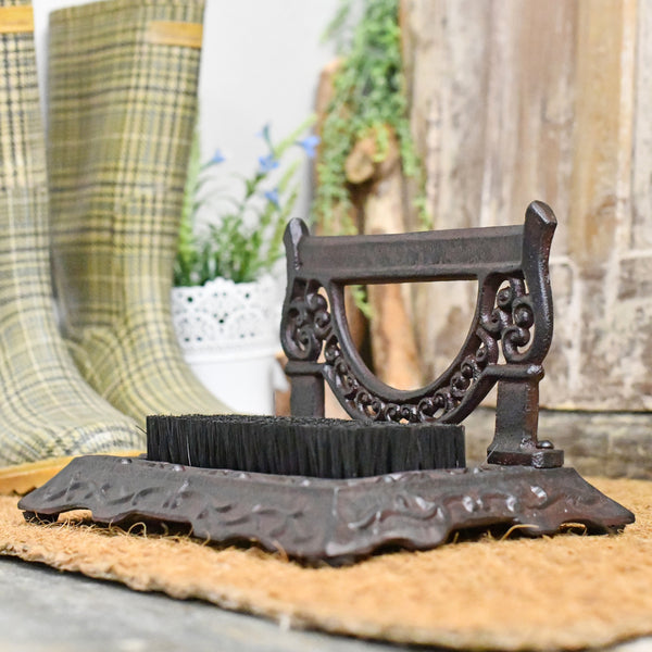 'Colman' Victorian Rustic Boot Scraper And Brush