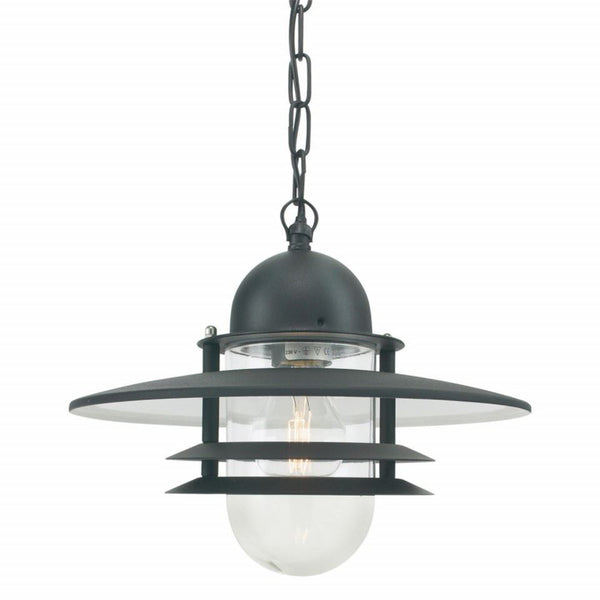 Contemporary Black 'Ruperra' Chain Hanging Lantern