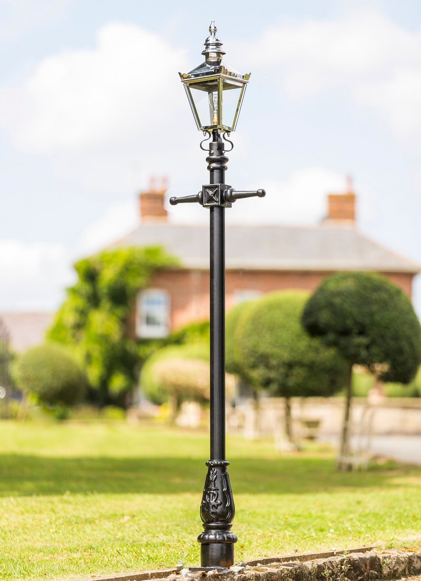 Polished Chrome Kensington Lamp Post 2.25m