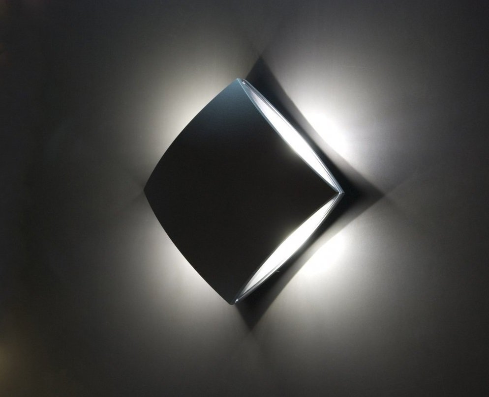 Modern Frosted Glass Diamond Wall Light