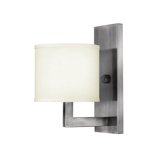 Contemporary Interior Wall Light With Cream Shade