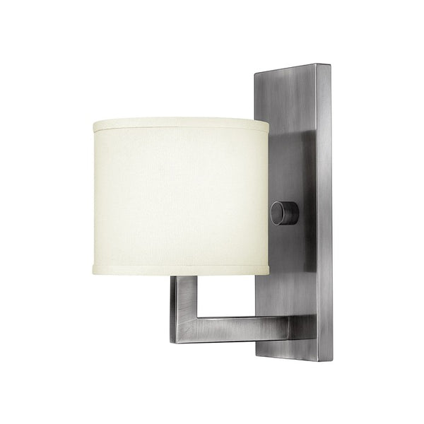 Contemporary Interior Wall Light With Cream Shade