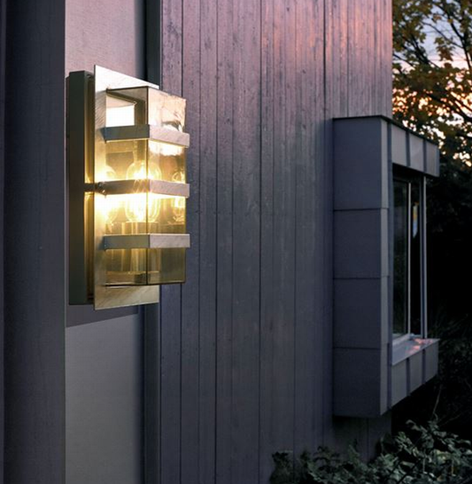 Modern Rectangular Wall light with Clear Lens