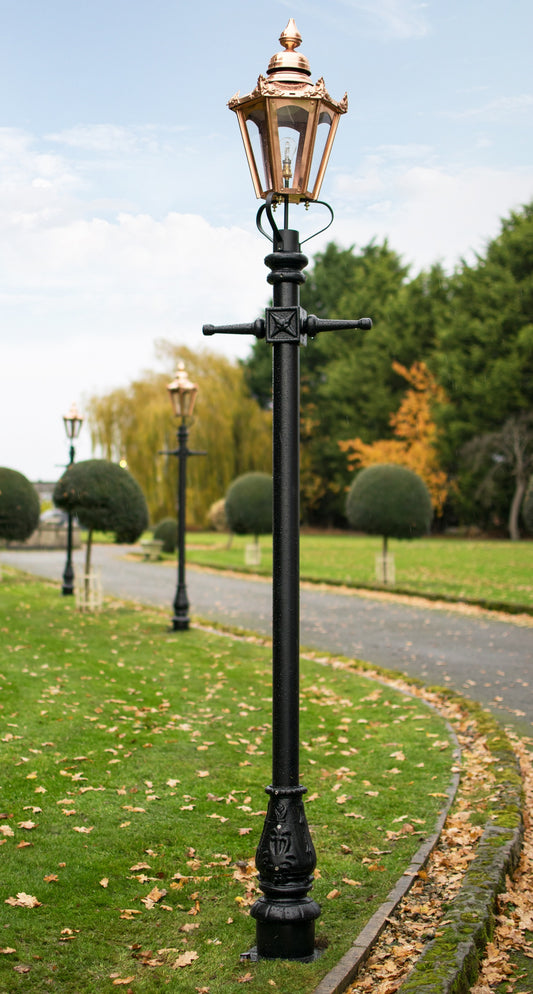 Medium Copper Victorian Hexagon Lamp Post