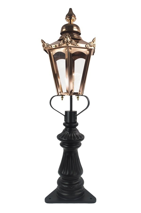 'Orleigh' Hexagonal Copper Pillar Light