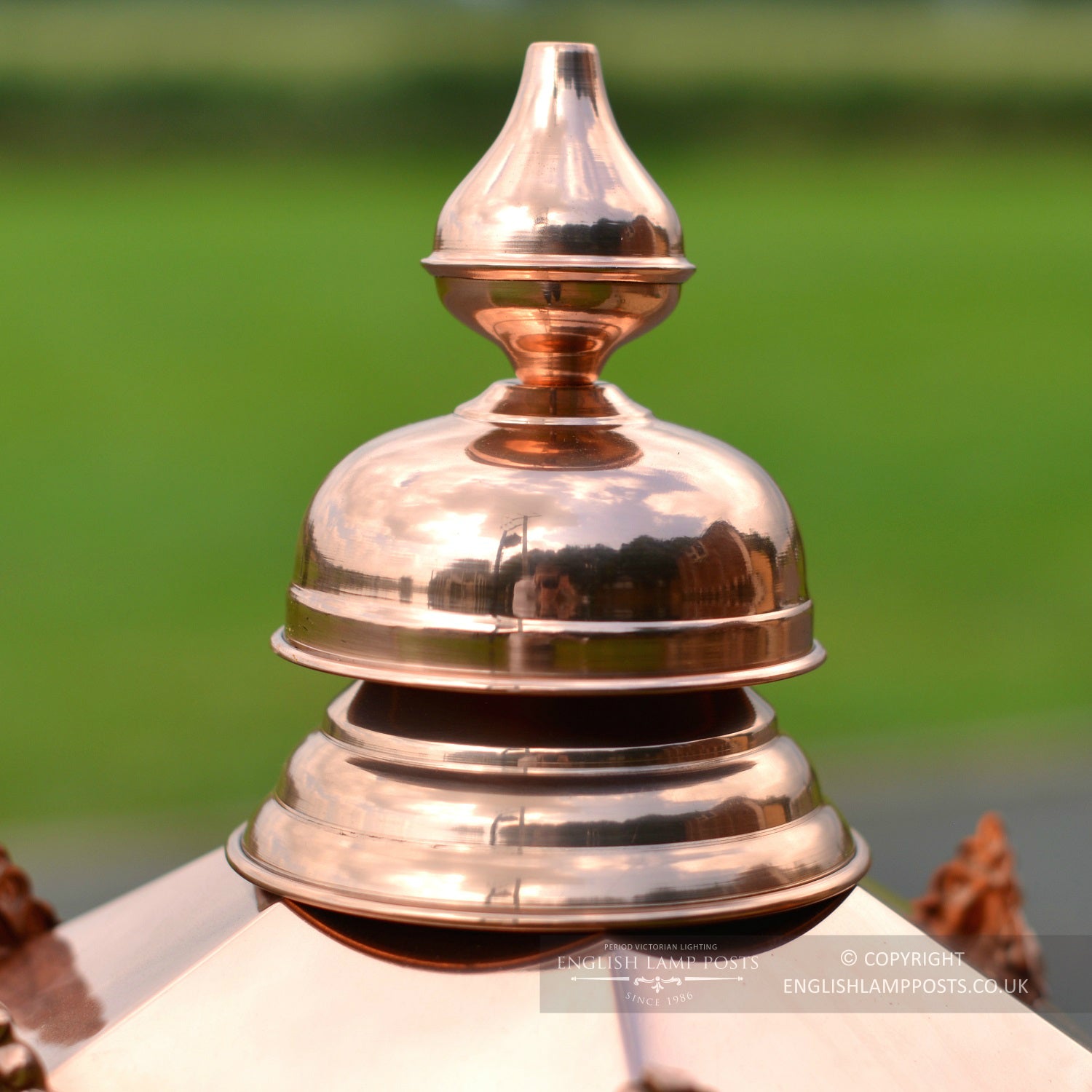 Copper Hexagonal Pillar Lantern