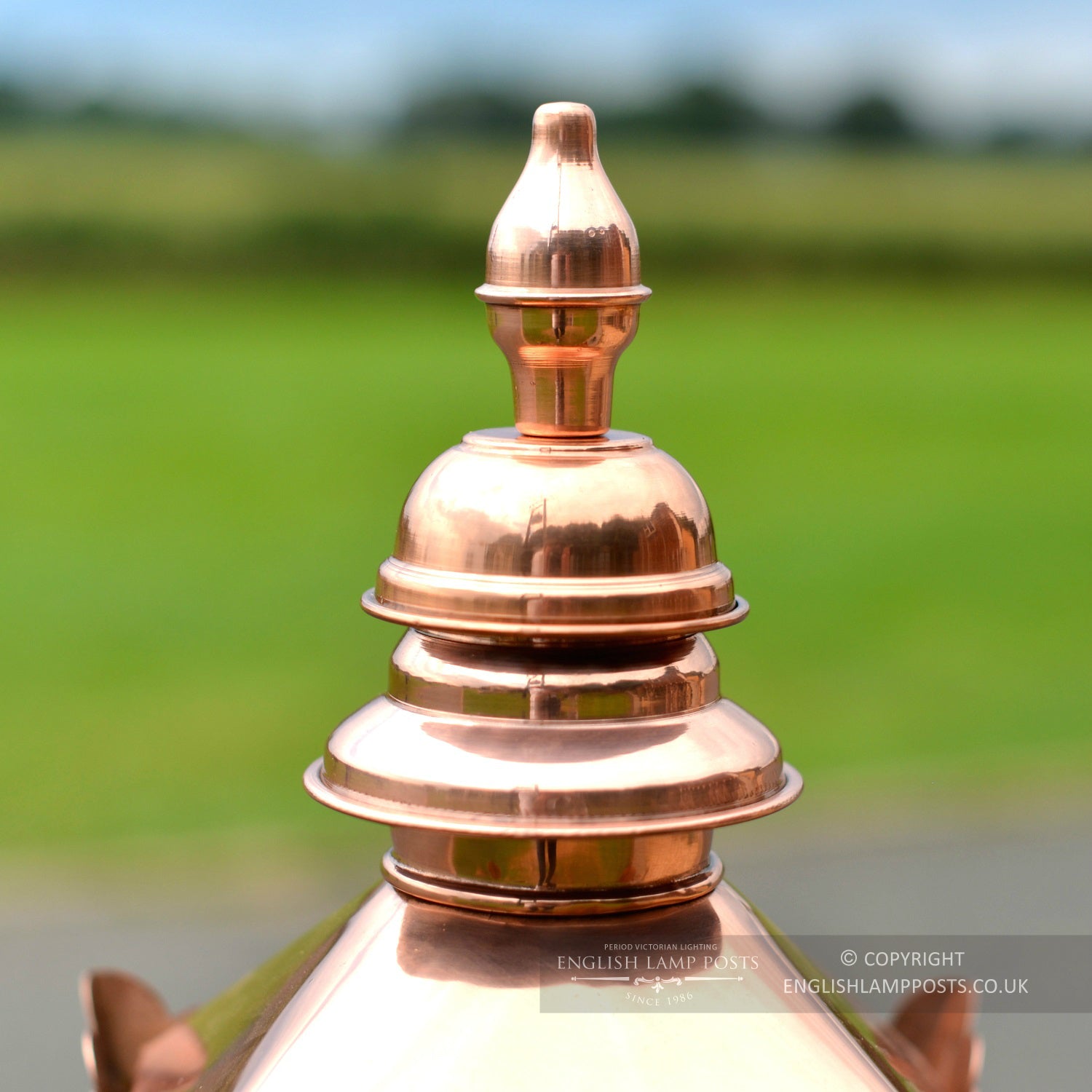 Copper Kensington Lantern Finial