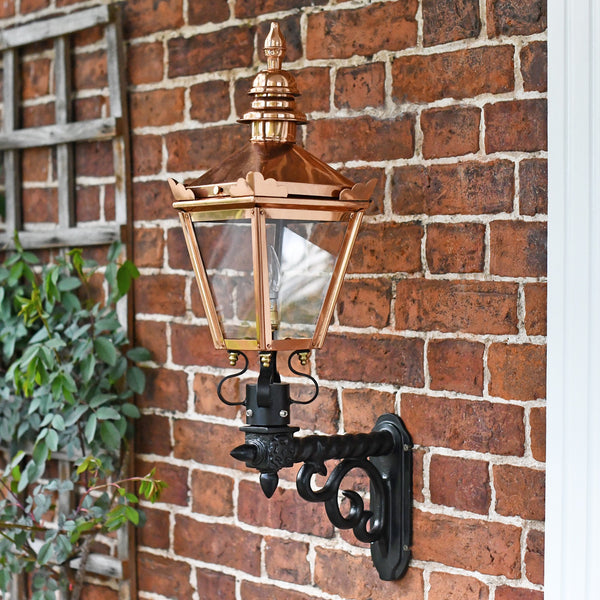 Copper 'Kensington' Wall Light with Upgraded Royale Bracket