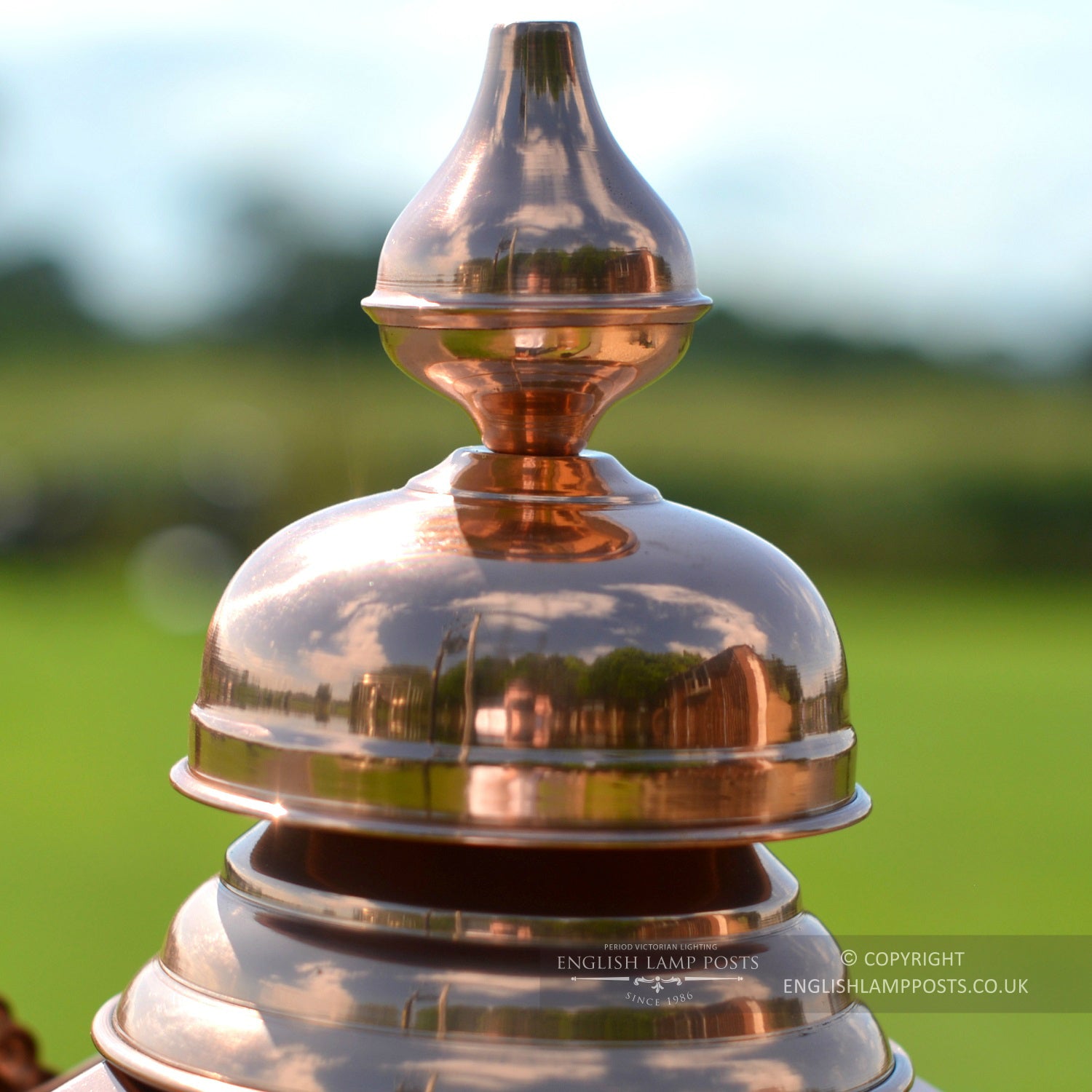 Copper Lantern Finial Top