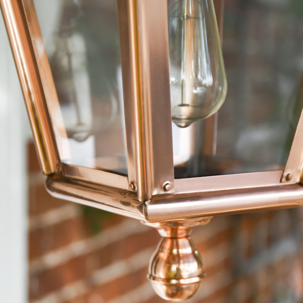 Close up view of lantern perimeter