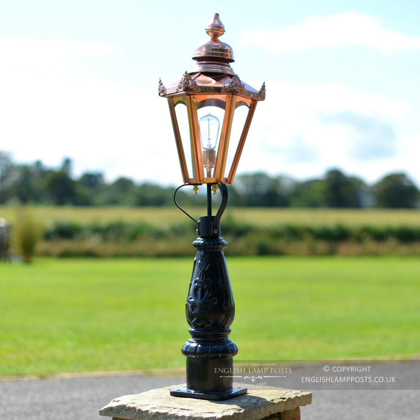Copper Outdoor Low Level Light
