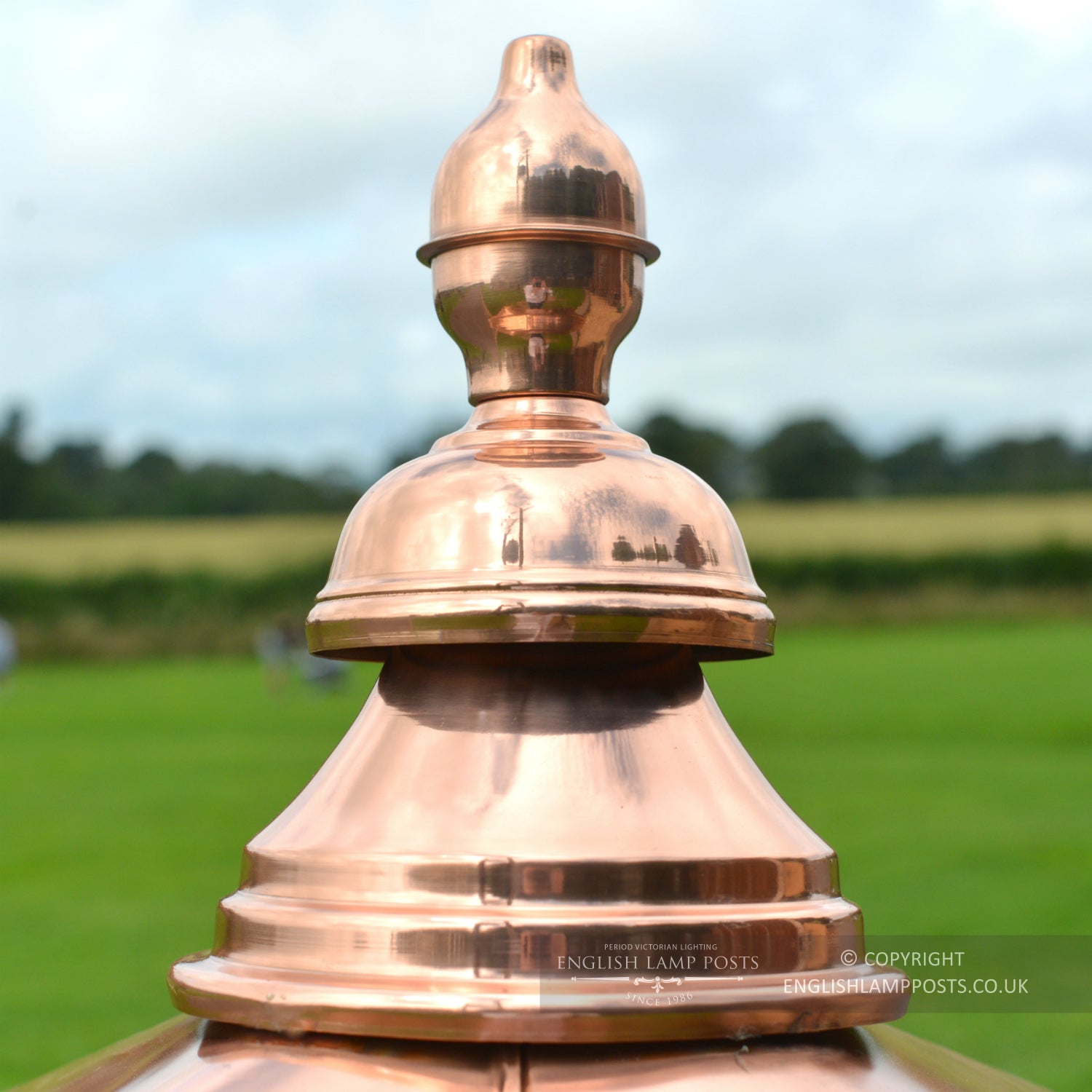 Copper Rochester Entrance Pillar Lantern Finial