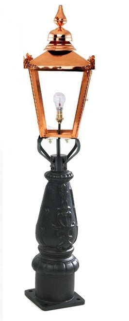 Polished Copper Victorian Garden or Driveway Light