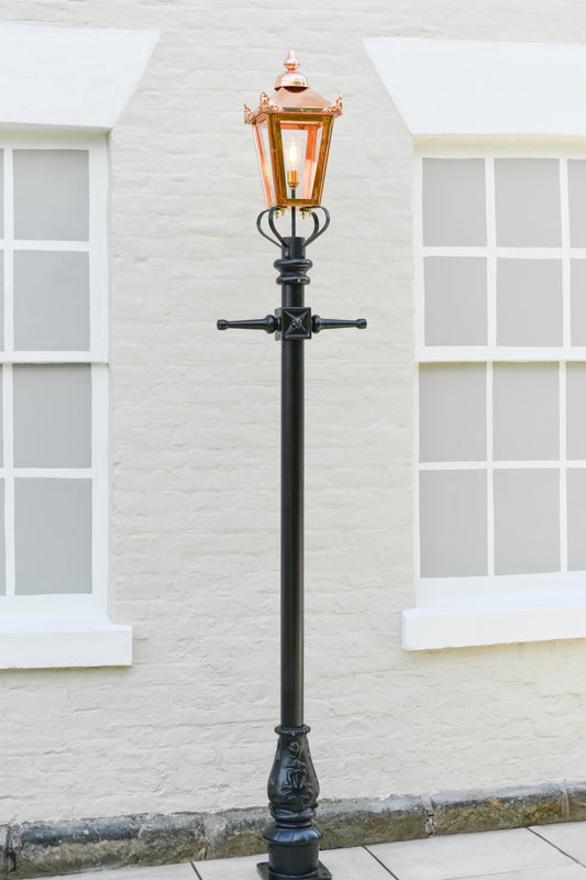 The 'Frederick' Copper Victorian Lamp Post - 2.7m