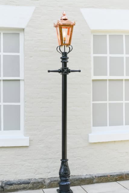The 'Frederick' Copper Victorian Lamp Post - 2.7m - thumbnail