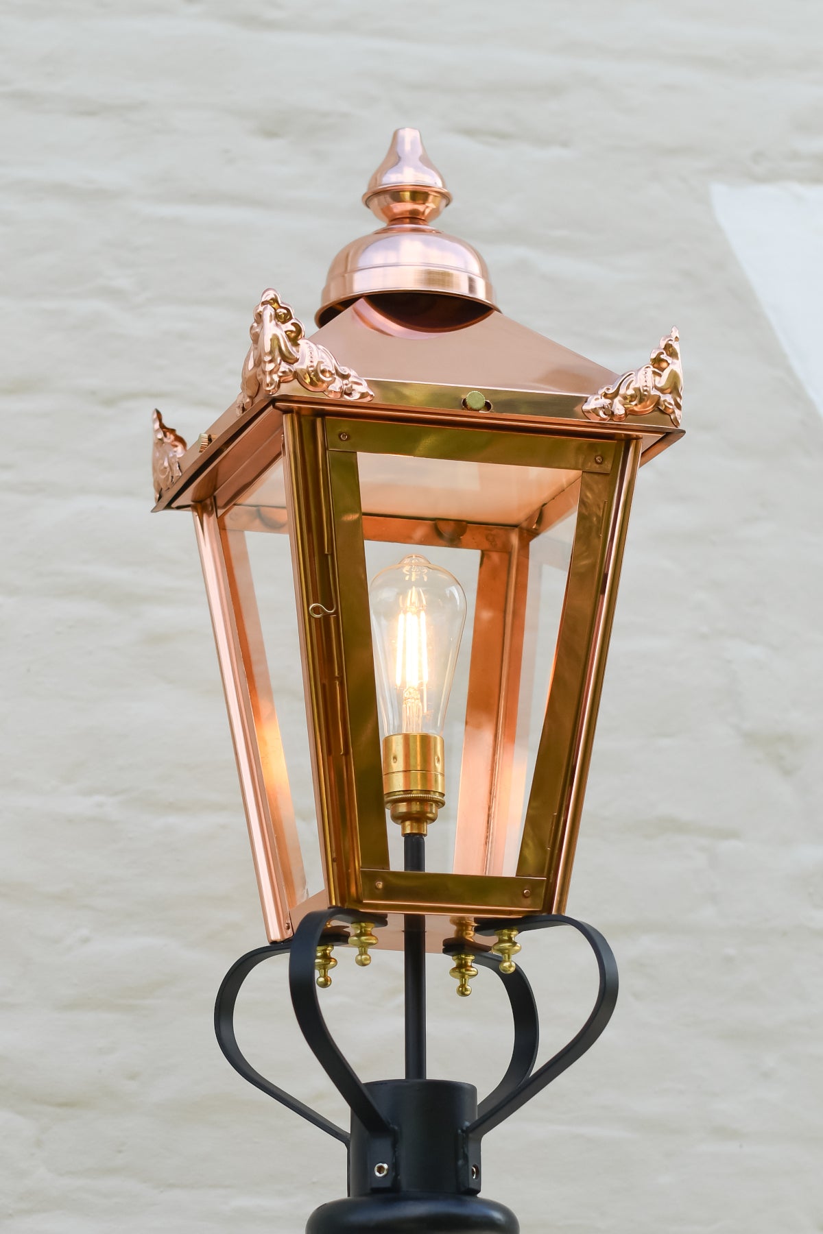Copper Victorian Lantern Head