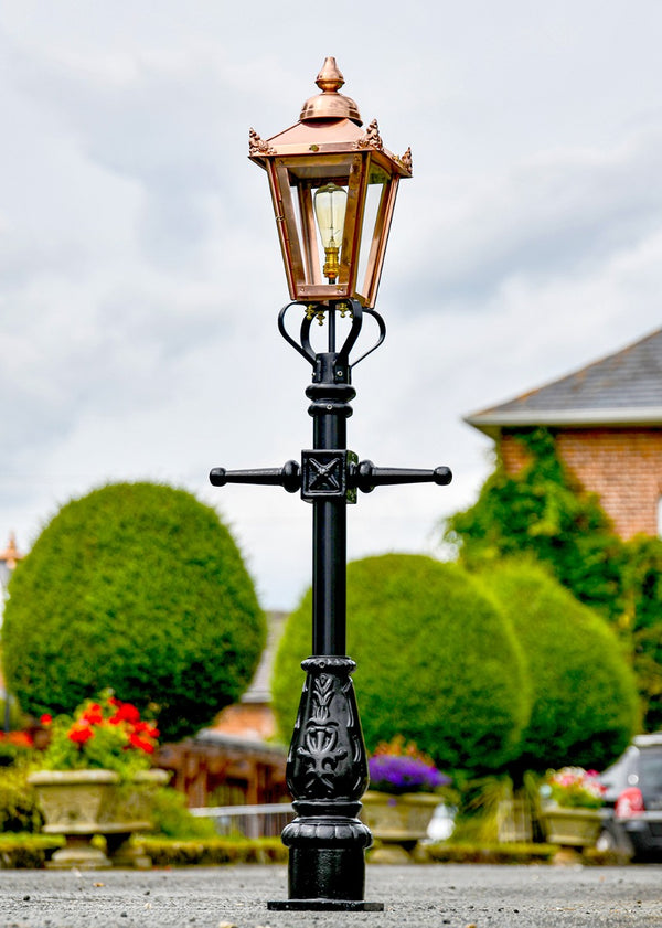 Copper Victorian Miniature Lamp Post - 1.5m