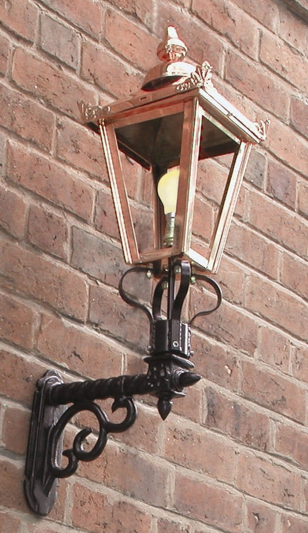 Copper Victorian Wall Light for Garden