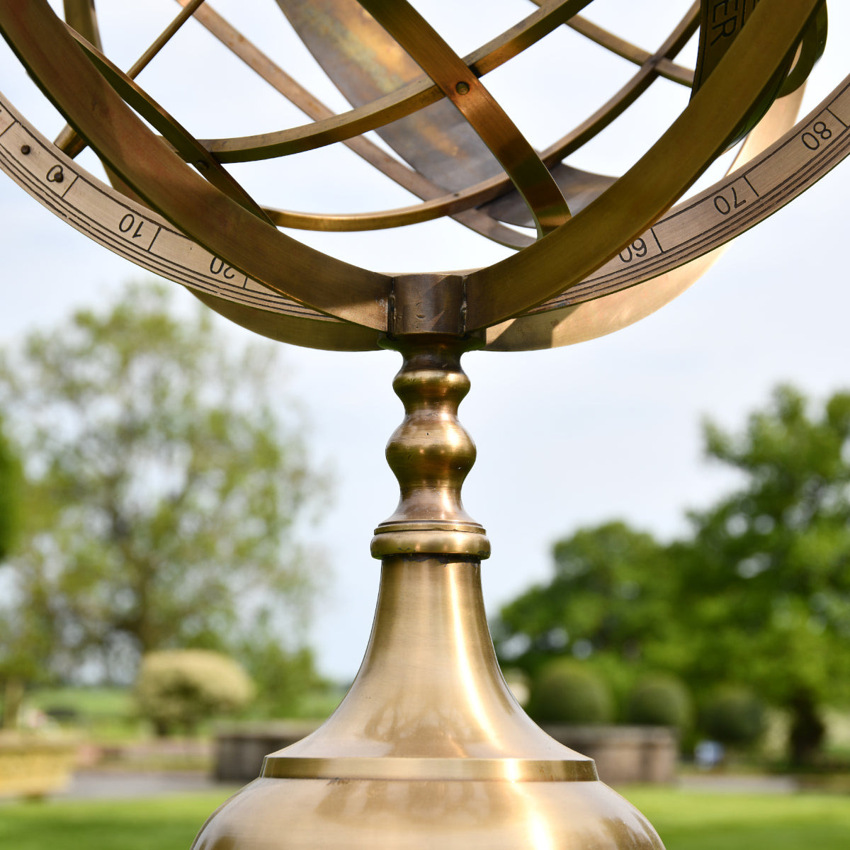View of the bottom of the sphere