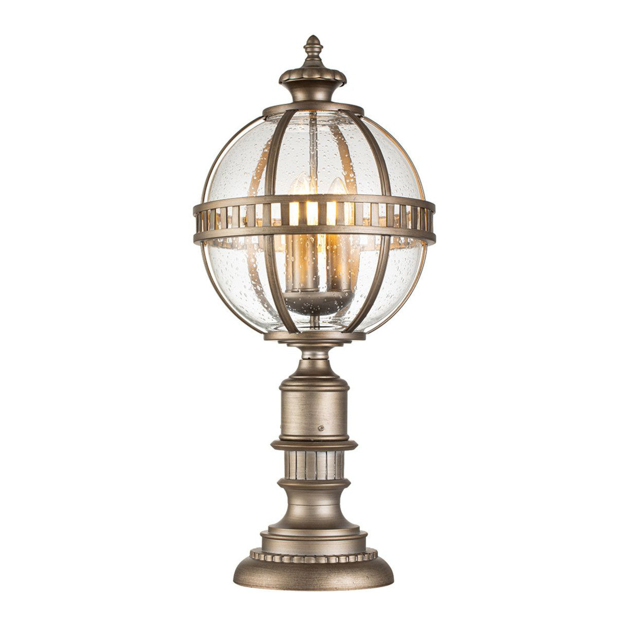 'Cowick' Bronze Victorian Ball Pillar Light