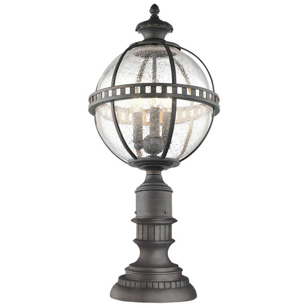 'Cowick' Grey Victorian Ball Pillar Light