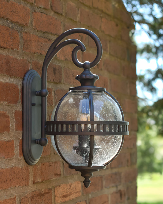 'Cowick' Victorian Vintage Bronze Ball Wall Light