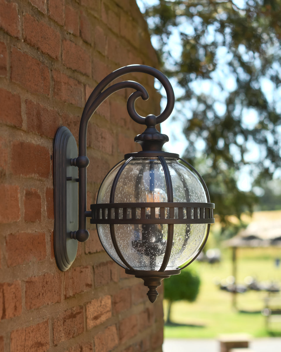Side profile of the 'Cowick' Victorian bronze ball light