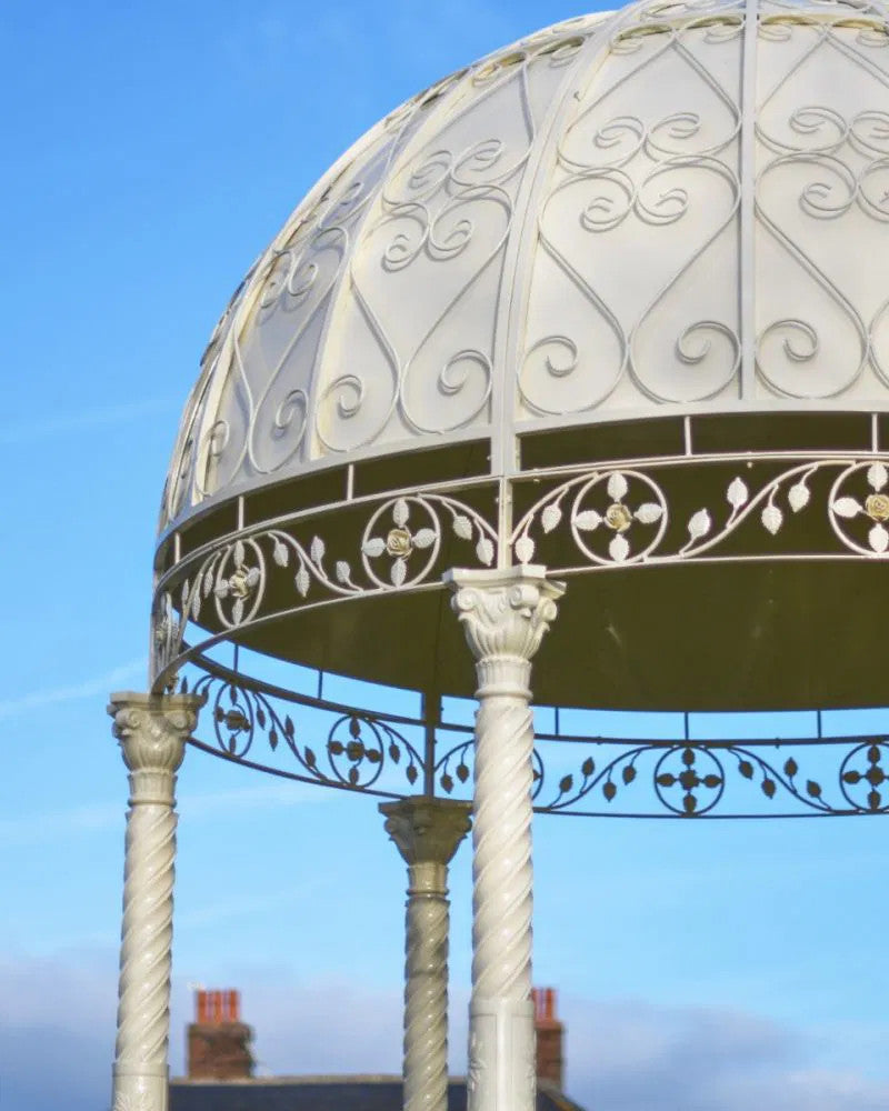 Cream roof of the 'Purley' Cream Gazebo 