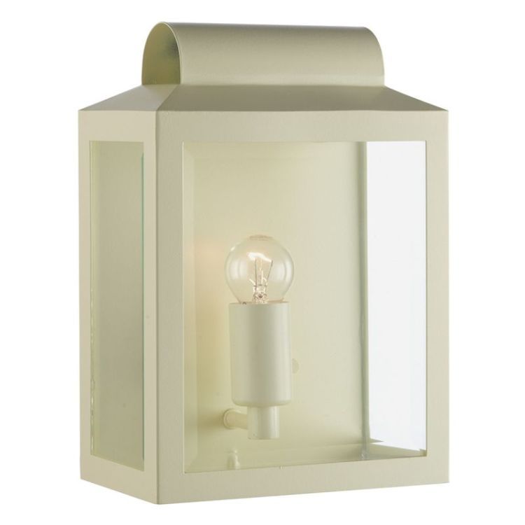 Rectangular Contemporary Flush Half Wall Lantern