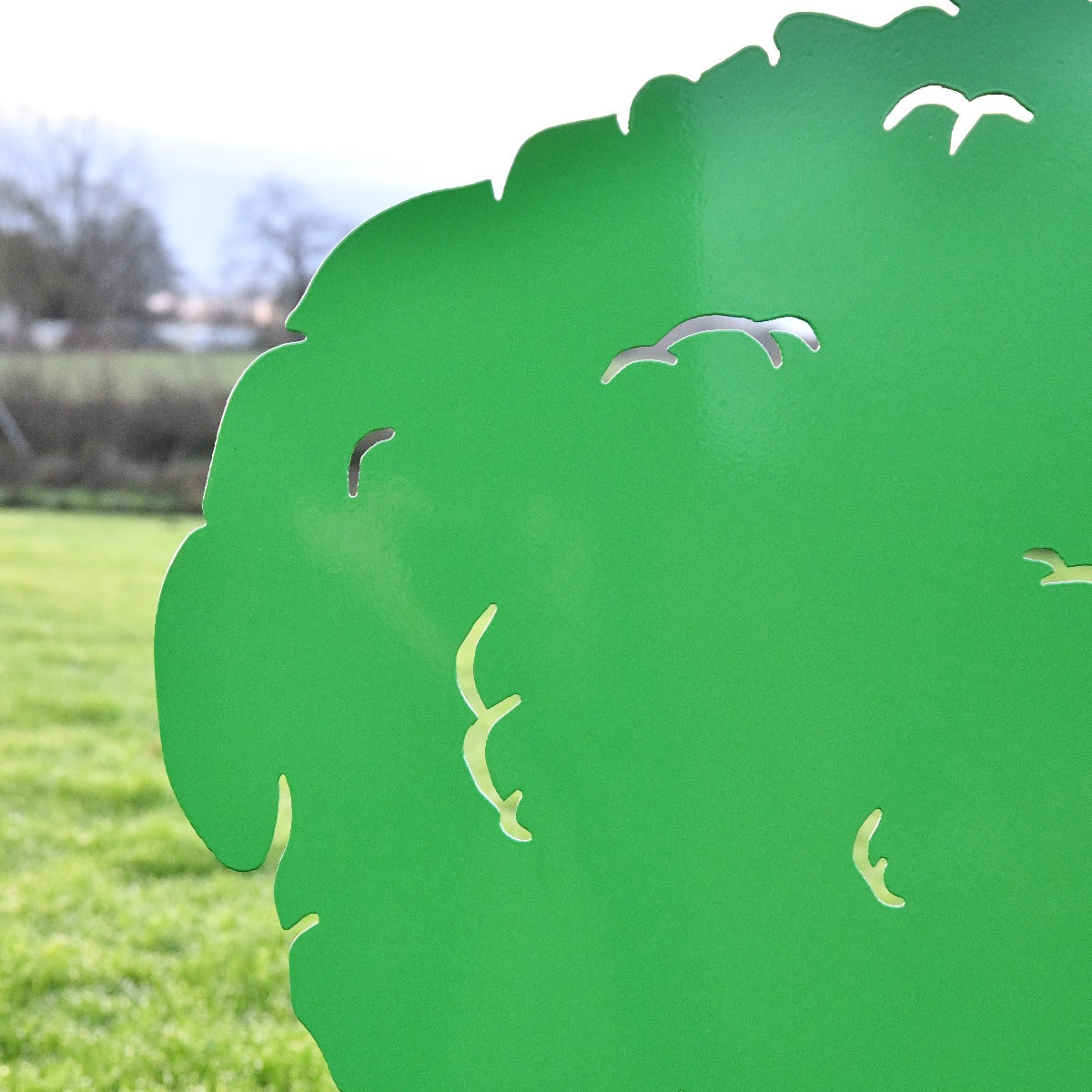 Curly Sheep Garden Sheet Steel Silhouette In Green