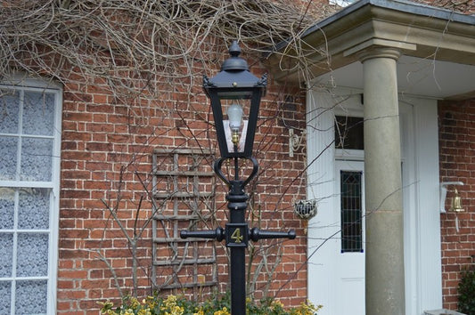 Custom Ladder Bars with Integrated Solid Brass House Number