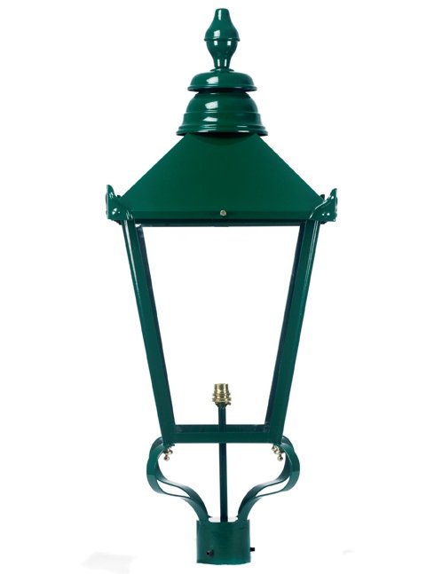 Custom painted lamp post top