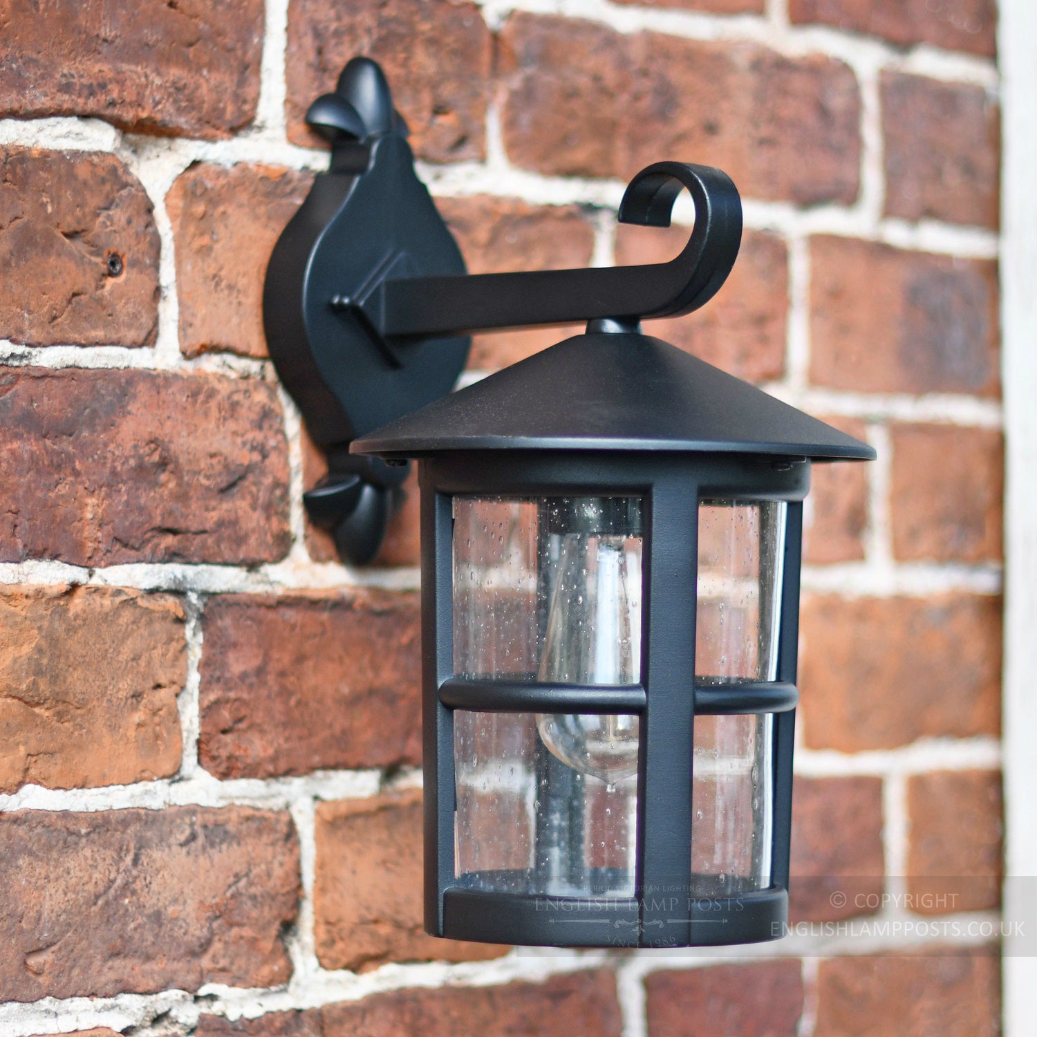 Cylinder Porch lantern on top fix bracket