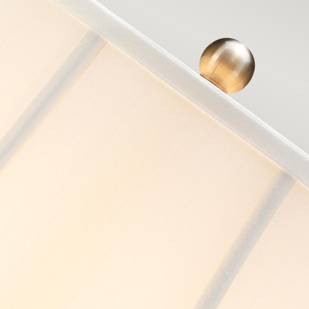 View of the white lamp shade