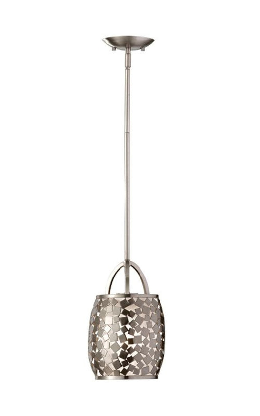 ‘Daresbury’ Brushed Steel Pendant Light 