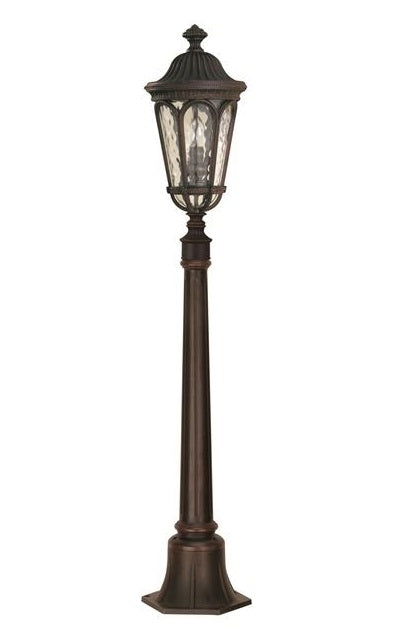 Dark Bronze Aluminium Garden Pillar Lamp Post
