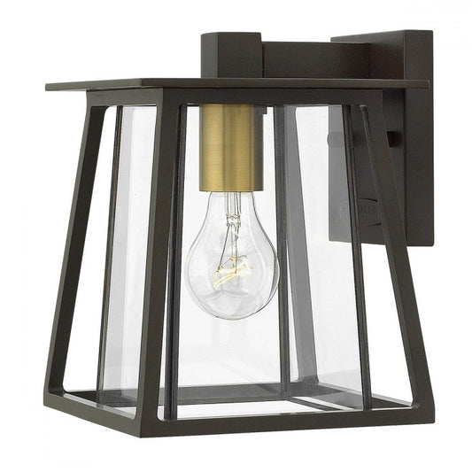 Dark Bronze Contemporary Square Wall Lantern